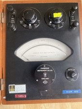 CAMBRIDGE WATT METER IN A WOODEN CASE,VINTAGE WATTMETER,CAMBRIDGE WAT METER