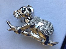 Genuine Swarovski Panda Koala Brooch. Boxed 