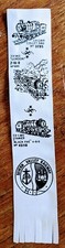 Severn Valley Railway 🚂 Vintage White Faux Leather Bookmark VINTAGE! B58