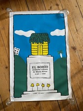 Cuban Silkscreen Movie Poster Mario Rivas El Bohio Signed Daniel T