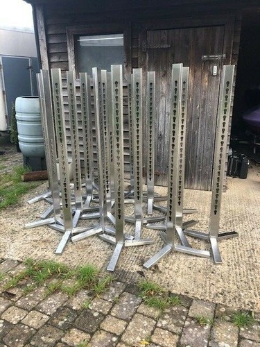 Galvanised show jump stands - galvanised,