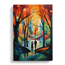 Central Park Cubism Art Canvas