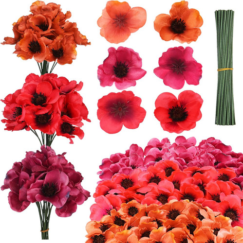Set red poppy - 60,
