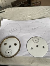 Antique Vienna twin  weight Wall Clock Inner Ceramic Dials 2 No