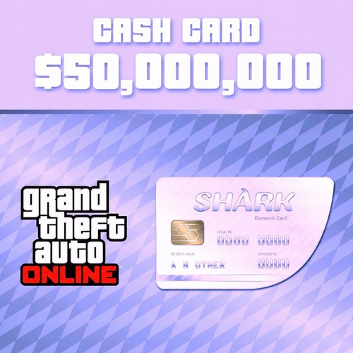 000 gta shark - $50,000,000, card