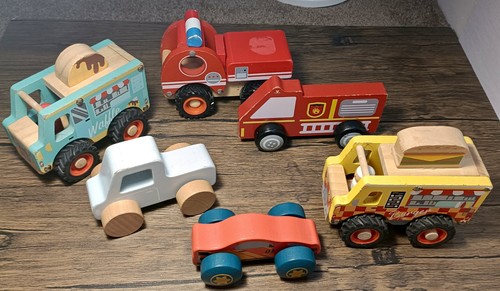 Chunky wooden toy vehicles - wooden,