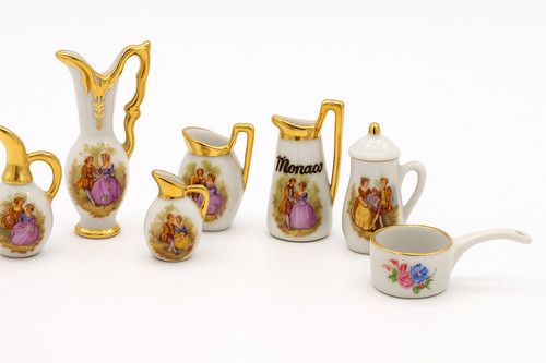 Limoges porcelain miniature - porcelain,