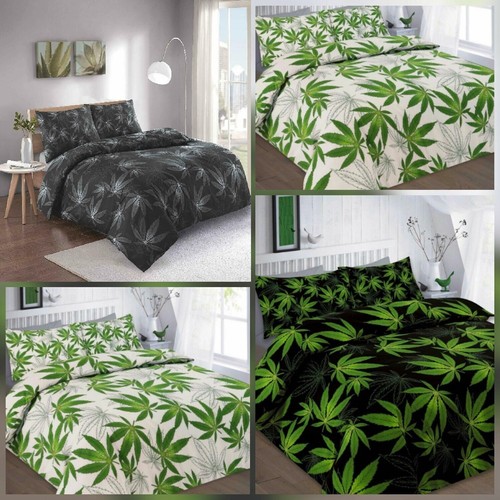 Cannabis weed duvet set - weed, quilt