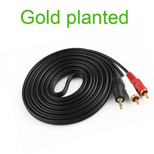 Gold 5mm rca audio - 3.5mm,