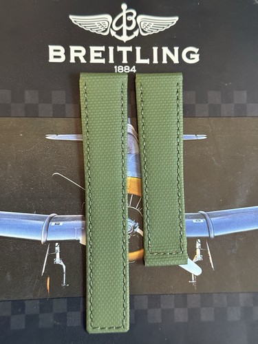 New breitling green canvas - new,