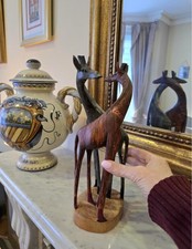 Hand-Carved Wooden Giraffe
