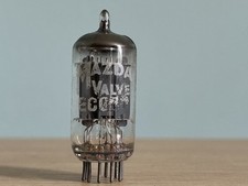 Mazda (Valvo/Philips Factory) ECC83 mC6 Long Plate Valve/Vacuum Tube Tested (#5)