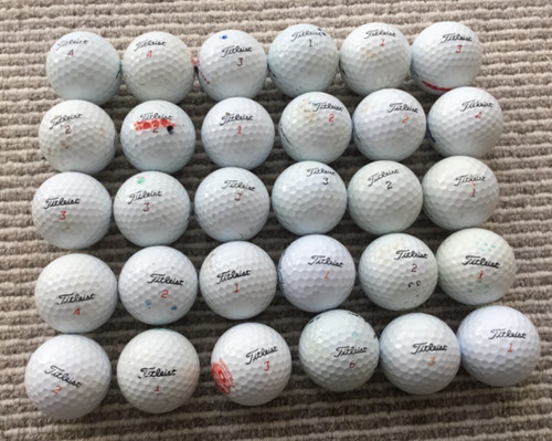 Titleist used white golf - golf, balls