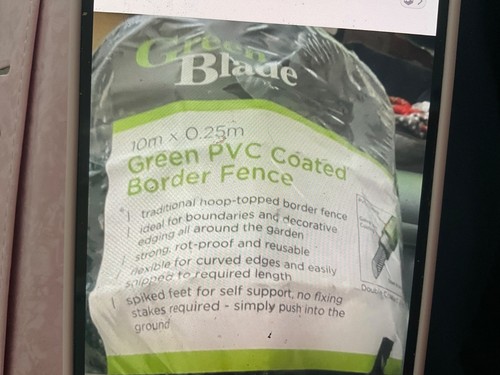 10m garden green pvc coated - garden,