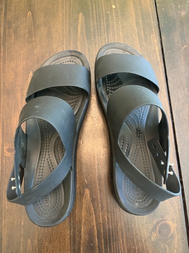 Crocs black platform - black,