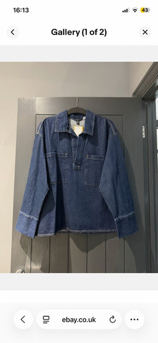 Oversized denim popover - oversized,