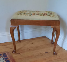 Vintage Upholstered Stool