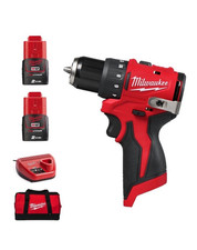 Milwaukee M12BLDDRC-202C 12V Cordless Brushless Drill Driver Kit 2X 2.0Ah