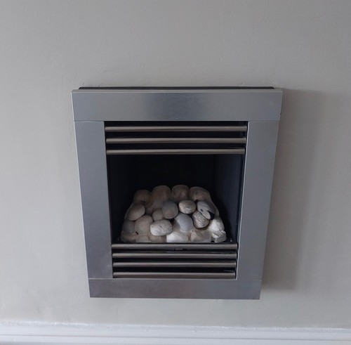 Modern gas fireplace with - modern,