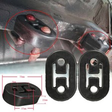 2pcs Black Car Exhaust Rubber