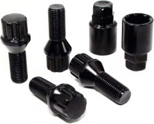 4 14x1.5 28mm Black Conical