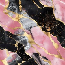 20x Luxury Pink Black Gold
