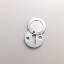 Keyhole Satin Aluminium Escutcheon Key Cover Plain Flatplate For Door Locks-32mm