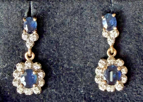 Antique vintage blue sapphire - vintage,