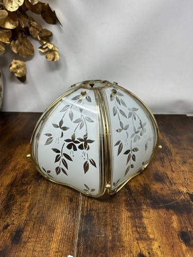 Vintage 80s brass - vintage, frosted
