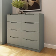 Matt Sage Green 8 Drawer Chest