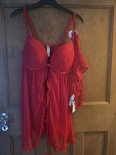Red Lingerie Set With G String