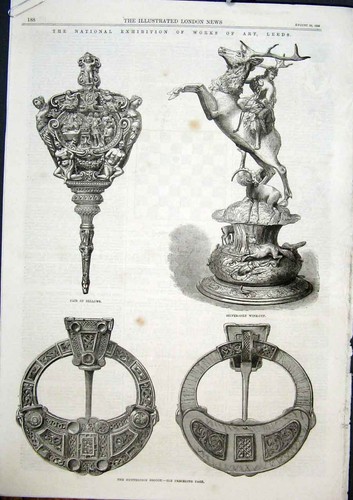 Old antique print art leeds - antique,