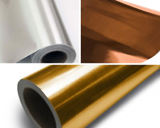 Brushed Chrome Vinyl Wrap (Air/Bubble Free) 6 colours Multi sizes