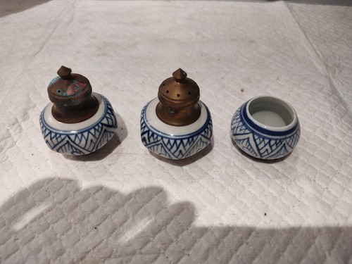Vintage salt and pepper - and,