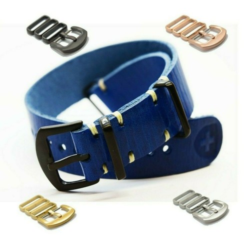 Nato strap leather watch - leather,