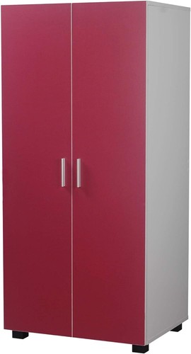 Kids wooden wardrobe double - wardrobe,