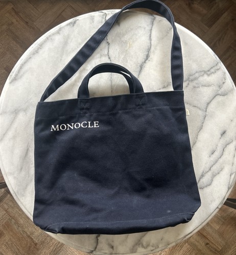 Monocle navy tote bag with - monocle,