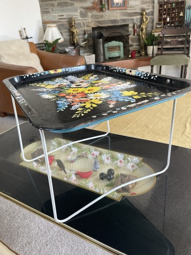 Mid century tray - mid, floral