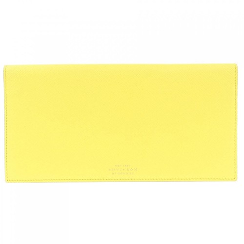 Smythson yellow leather - yellow,
