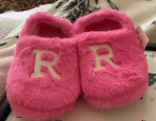 Girls fluffy pink alphabet - girls,