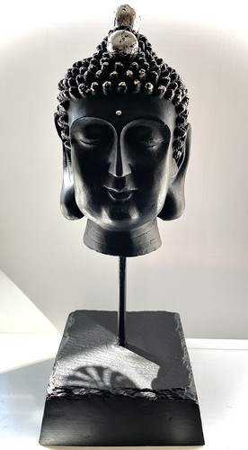 Thai buddha head distressed - buddha,