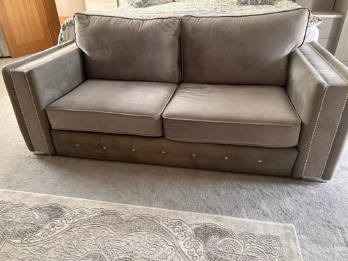 Grey two seater - small, settee