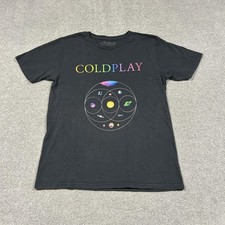 Coldplay T Shirt Mens L Black