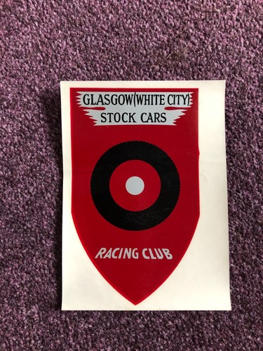 Stock car racing sticker