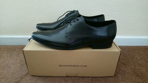 Dune mens black leather size - dune,