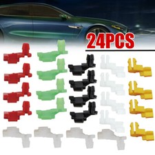 24x Universal Car Door Lock Rod Clips Fasteners Retainers Rivets Assortment Kit