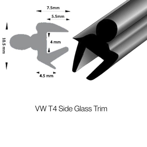 Side glass trim - t4,