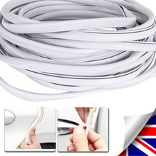 Car Door Edge Protector Strip Moulding Trim Anti-Scratch U Profile Guard White