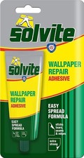 Solvite Wallpaper Repair Adhesive Glue Paste Fixing Tears Seams Edges New 56g