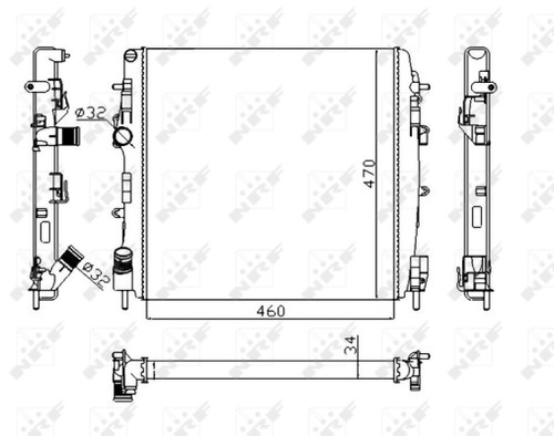 Radiator engine cooling for - cooling,